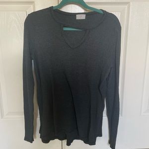 Grey long sleeve top (T.LA brand)